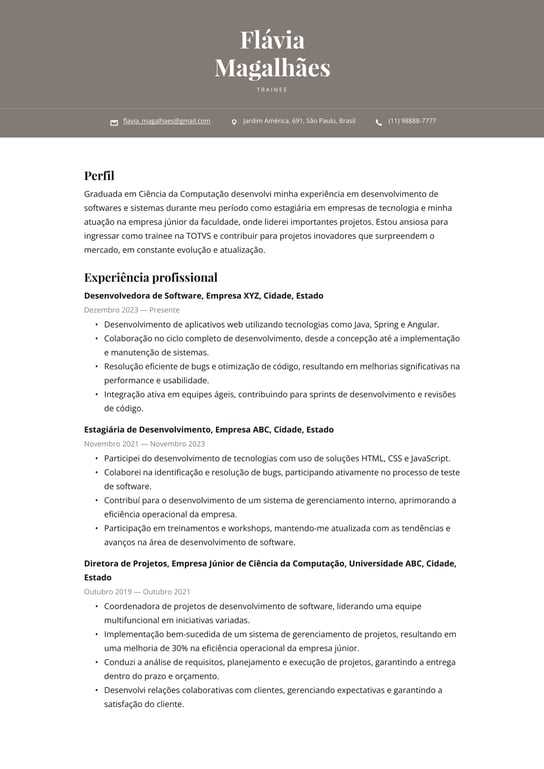 Programa de Trainee
