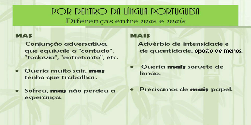 mas versus mais qual usar