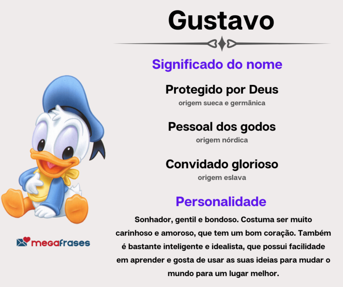 qual o significado do nome gustavo