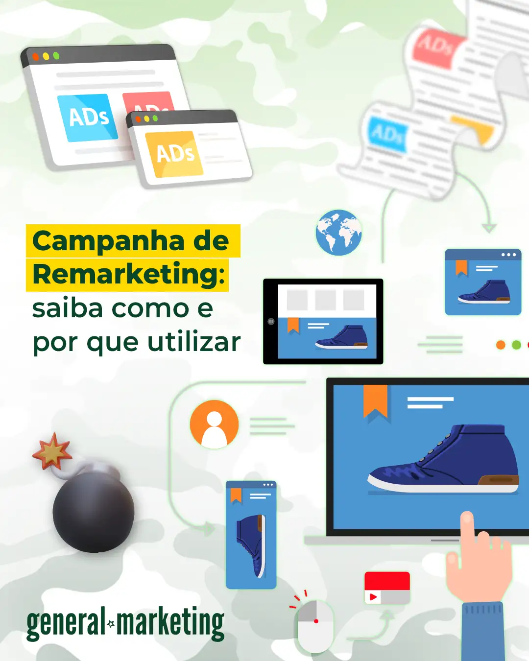 anúncios para visitantes do site