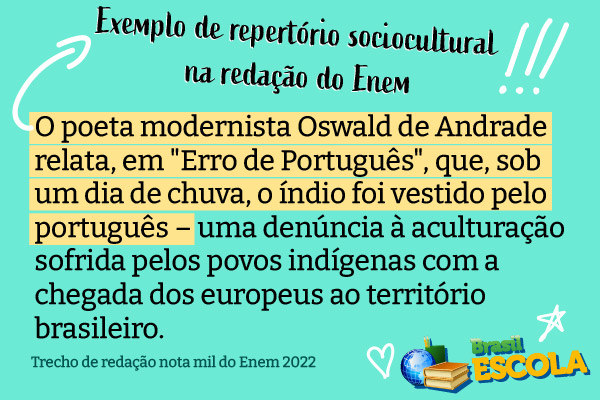 exemplos de repertório pessoal para inspirar