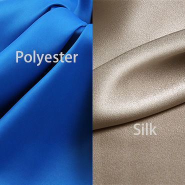 seda natural versus cetim de poliester