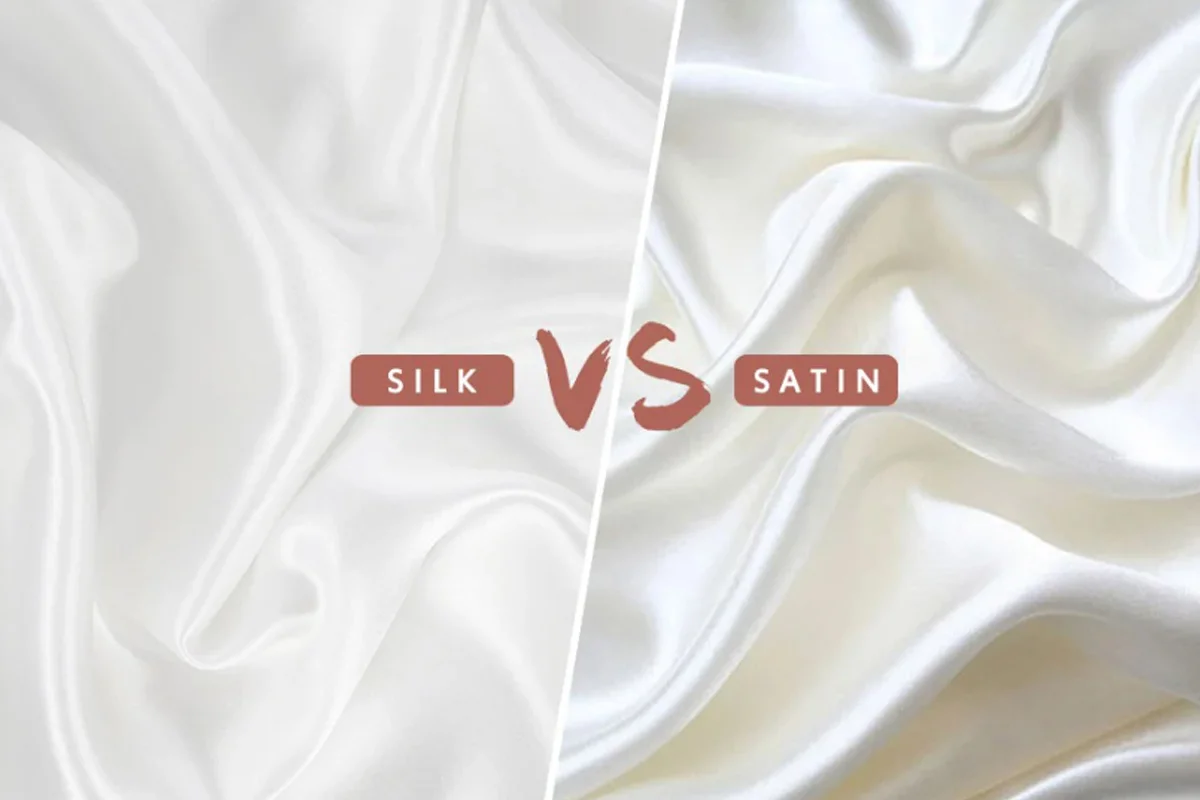 seda natural versus cetim de poliester
