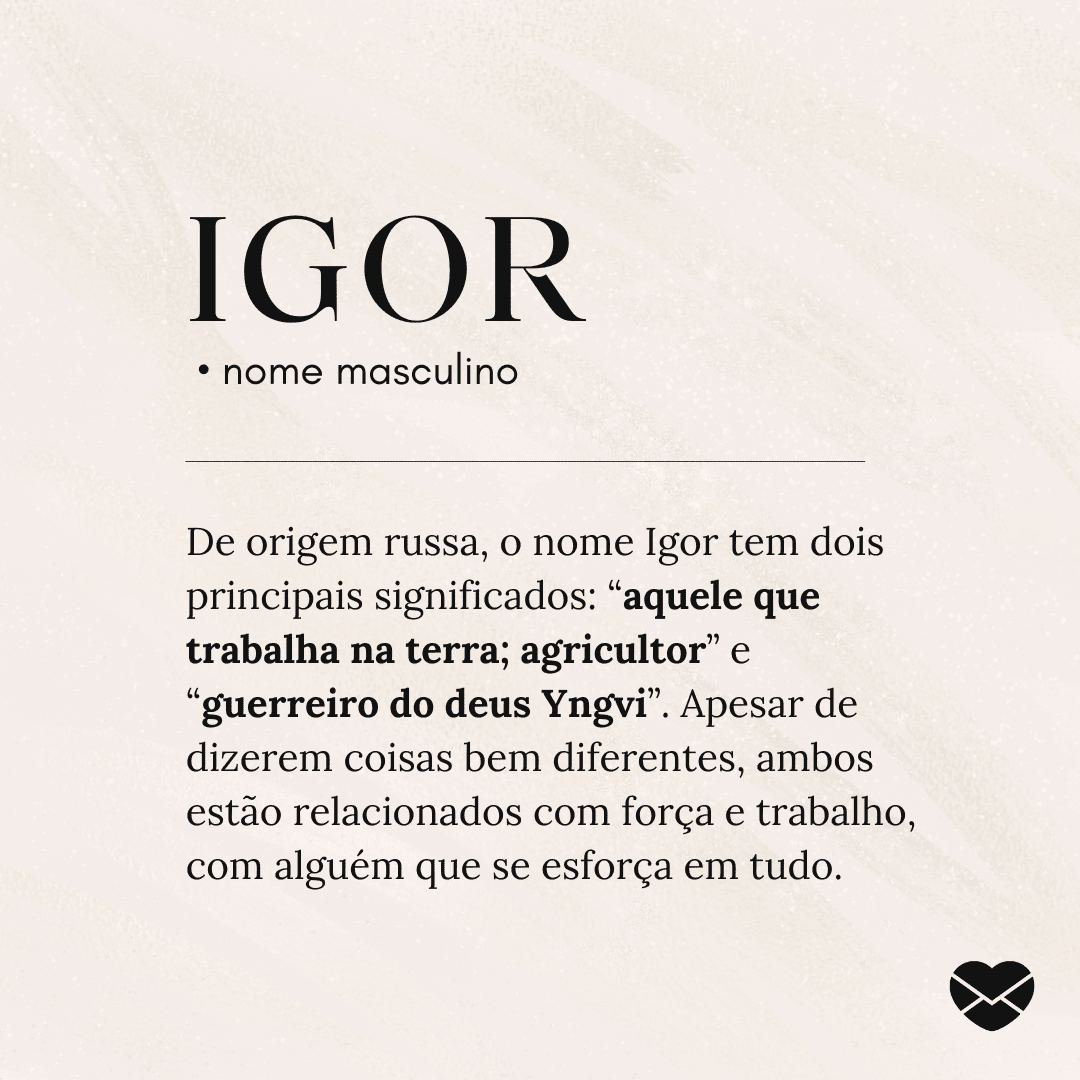 significado de igor