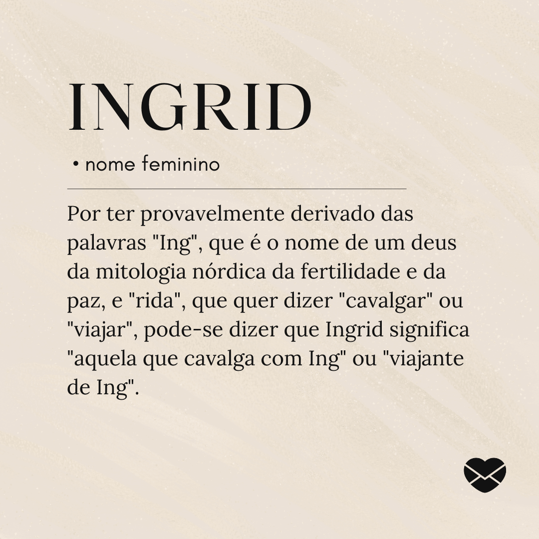 significado do nome ingrid