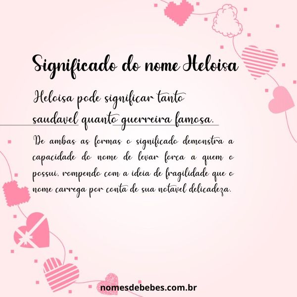 heloisa vs eloisa qual o melhor nome