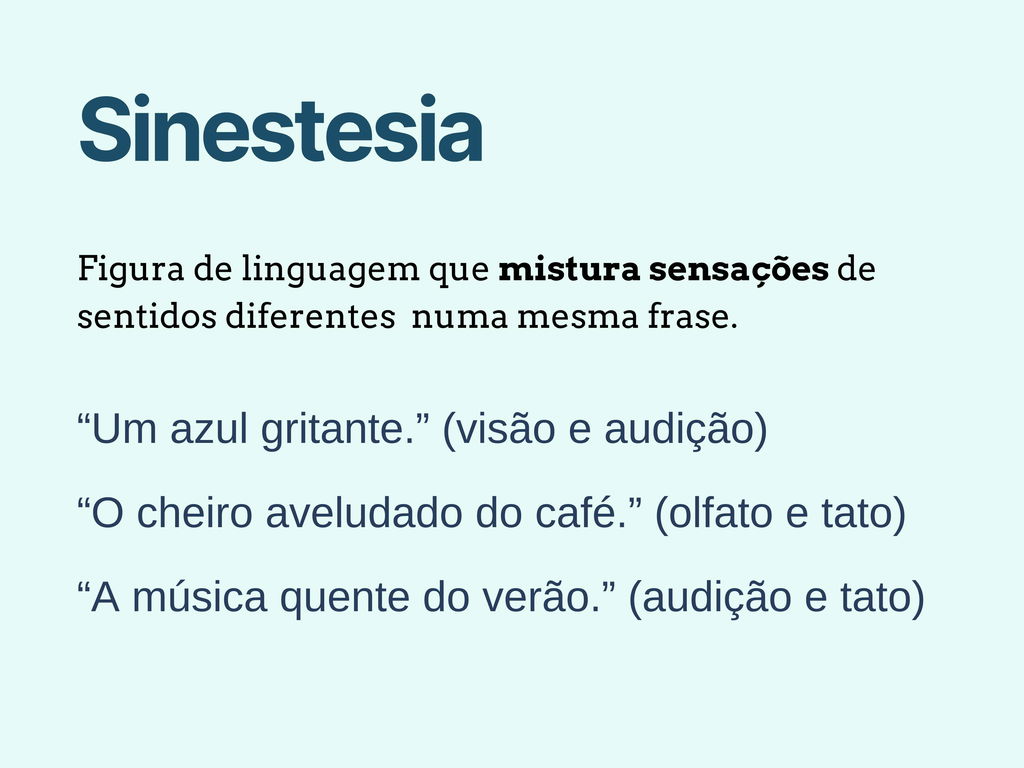 sinestesia o que é