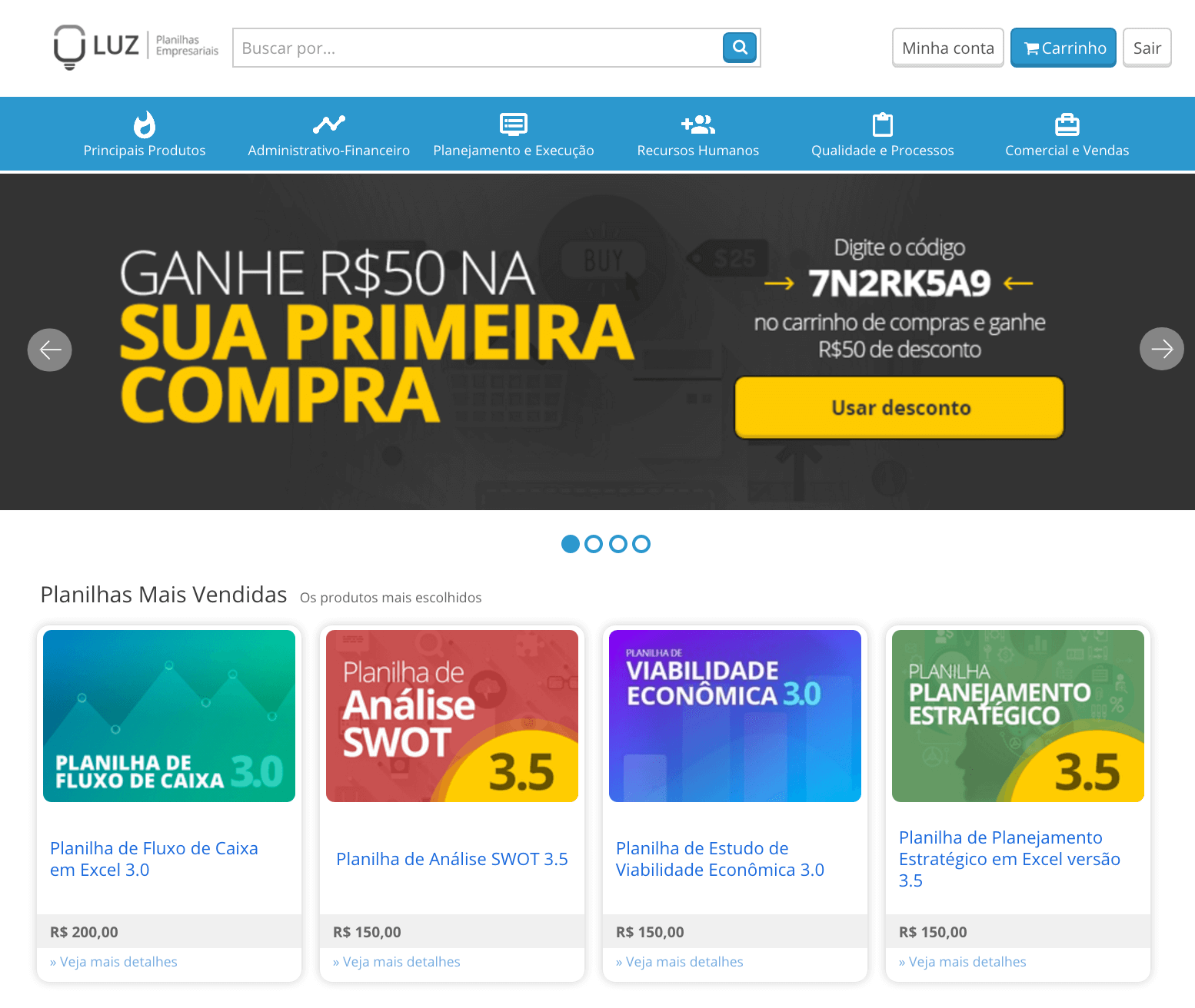 site de vendas online