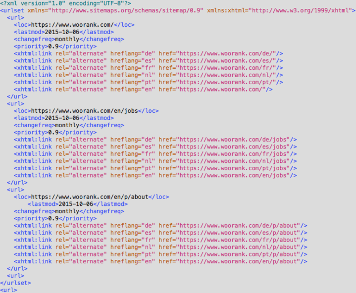 Sitemap XML
