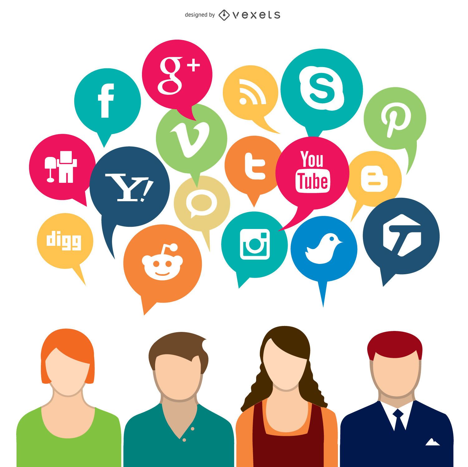 custo de pacotes de social media png premium