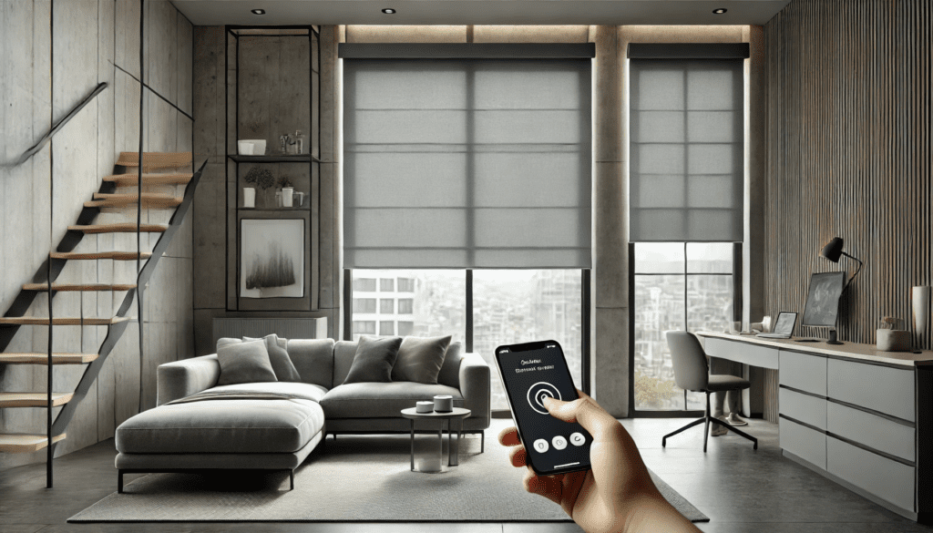 Tecnologia para automação de cortinas no escritório