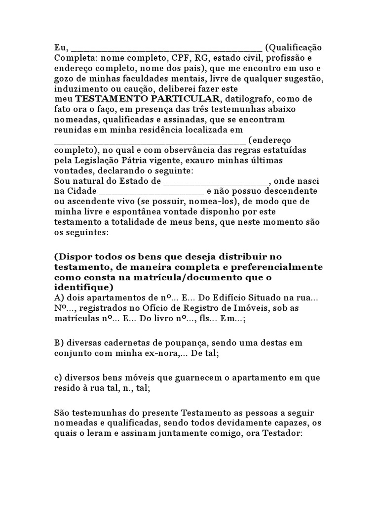 Testamento Cerrado: O Segredo da Sua Vontade Final