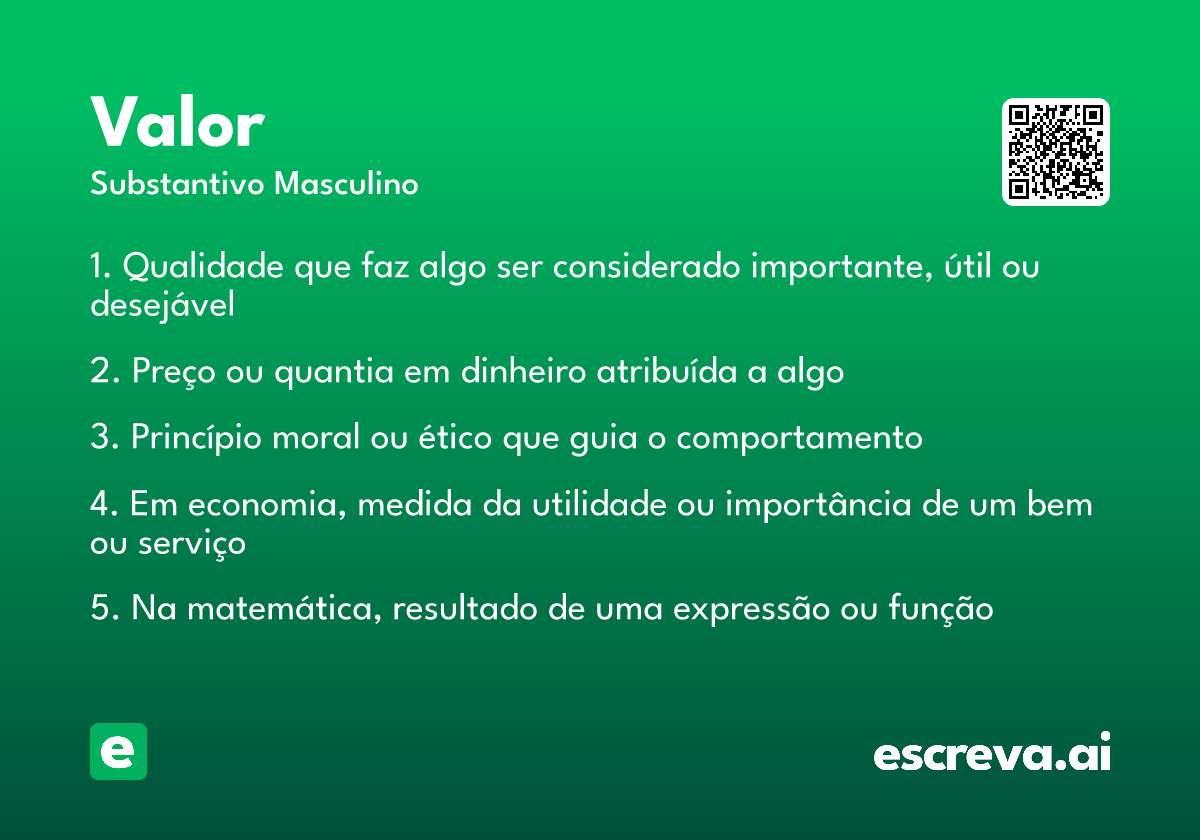 quais os principais valores humanos