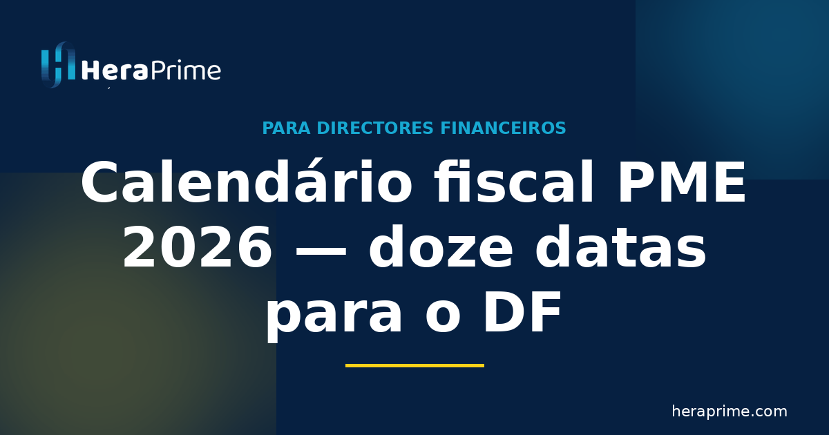 cronograma tributário pme