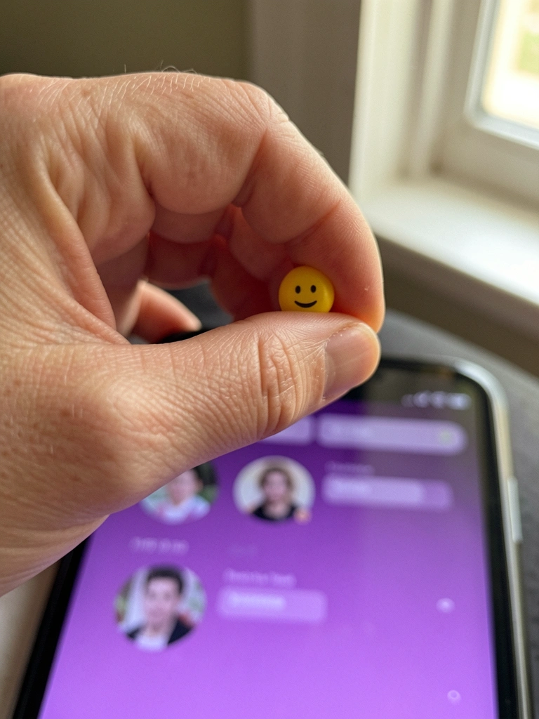 Tela de um aplicativo de áudio social mostrando uma sala ao vivo com participantes