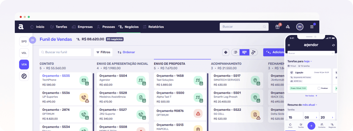 plataforma crm escalável