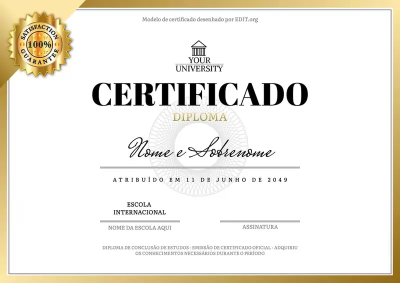 certificado de participação modelo