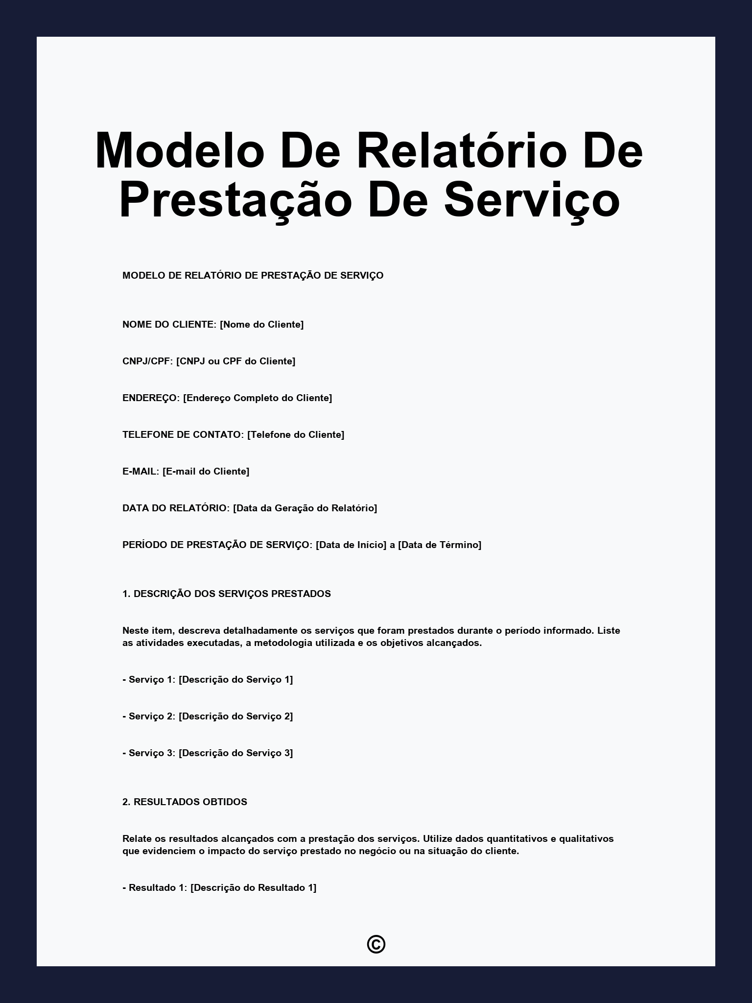 conclusão de relatório