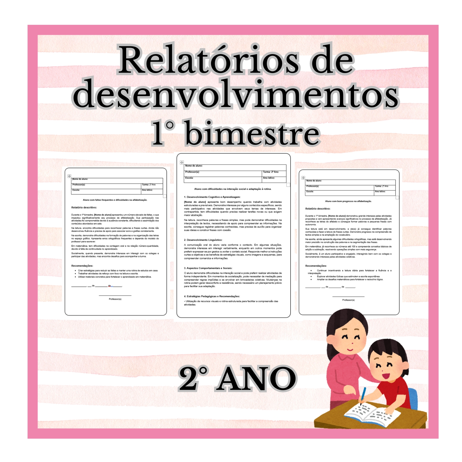 modelo de relatório profissional