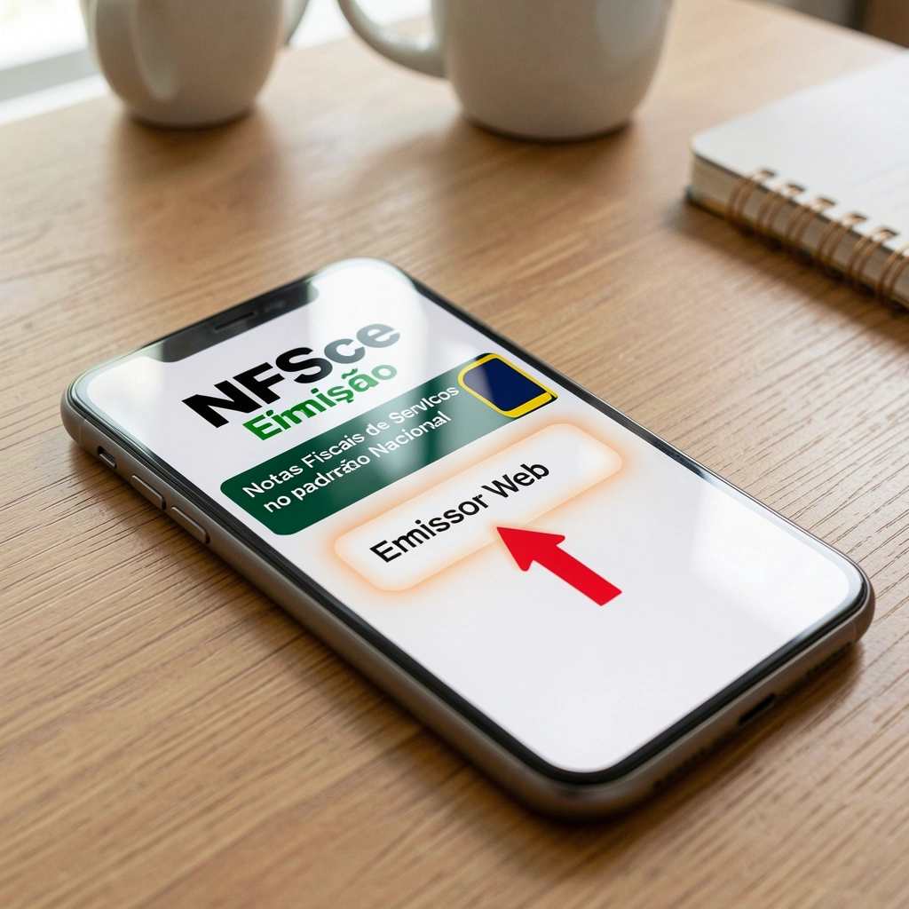 Tela do Portal NFS-e com destaque para o emissor web