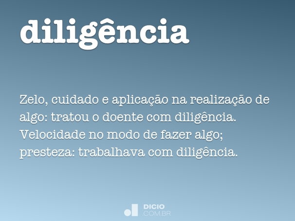 tipos de diligência