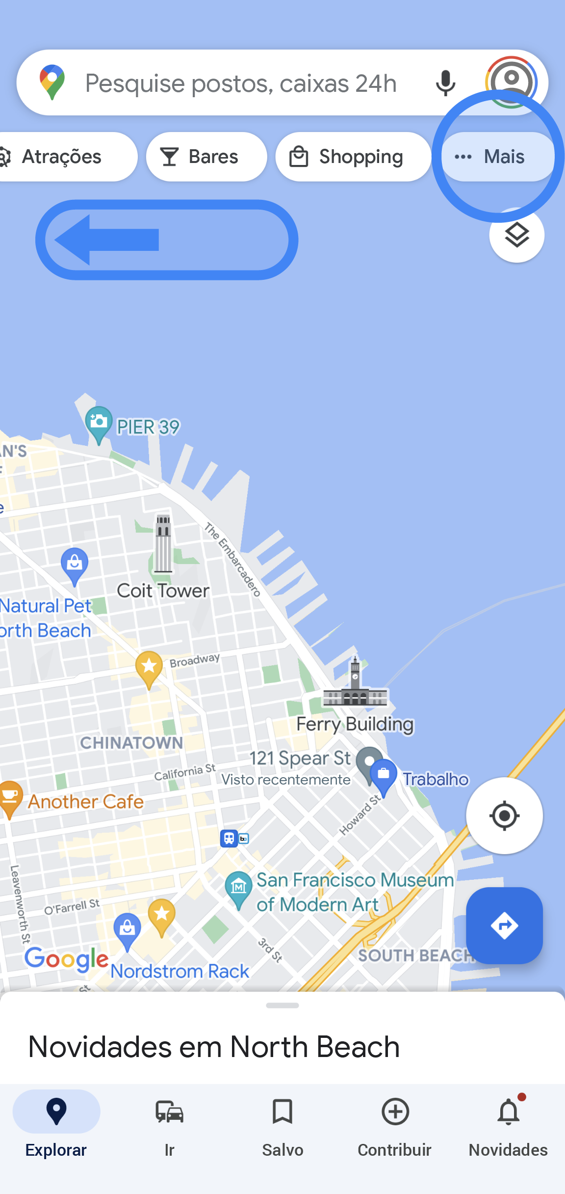 localização de