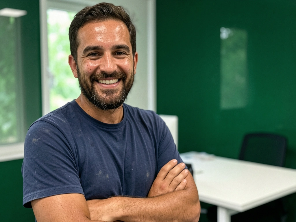 Três pessoas em um escritório moderno, cada uma representando um perfil de empreendedor: MEI, micro e pequena empresa.